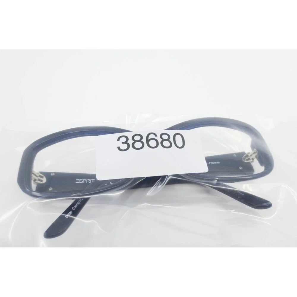 Esprit ET17738 507 Navy Blue Rectangular Eyeglasses Frames 57-14-130